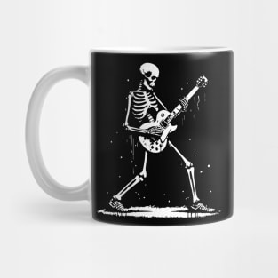 skeleton plays rock n roll Mug